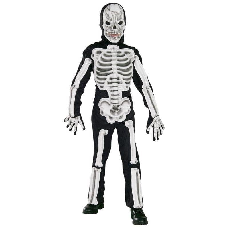 Skeleton Costume Kids 3D Jumpsuit_1