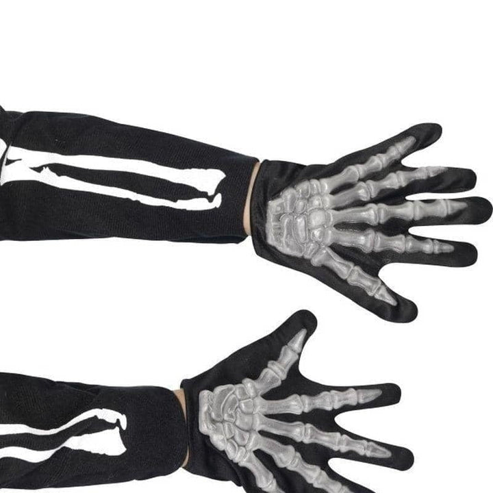 Skeleton Gloves Child Kids Black_1