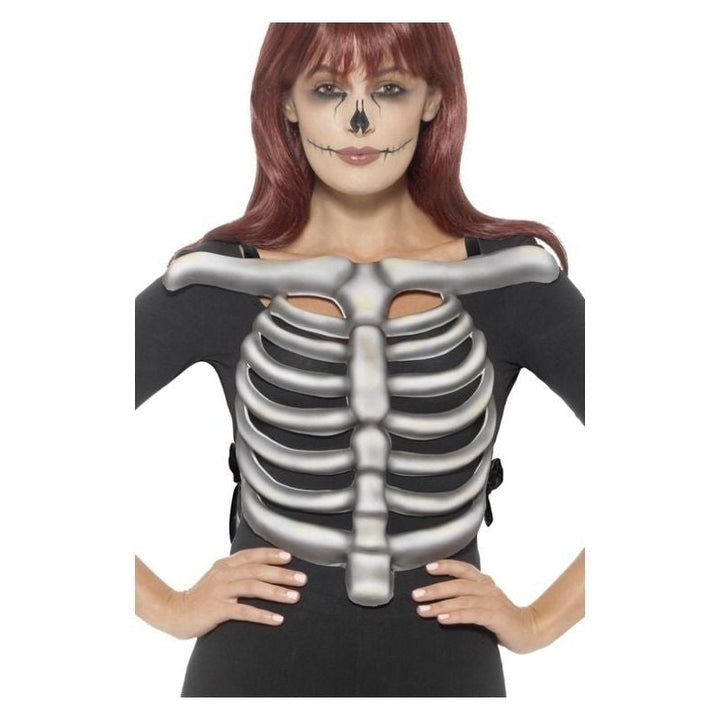 Size Chart Skeleton Rib Cage Top Unisex Adult White