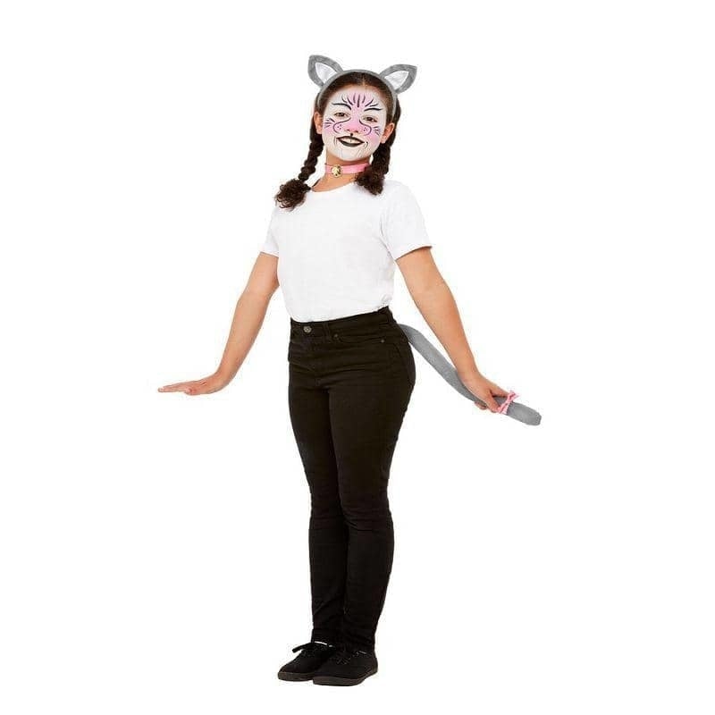 Smiffys Make Up FX Kids Cat Kit Aqua Child Grey 1