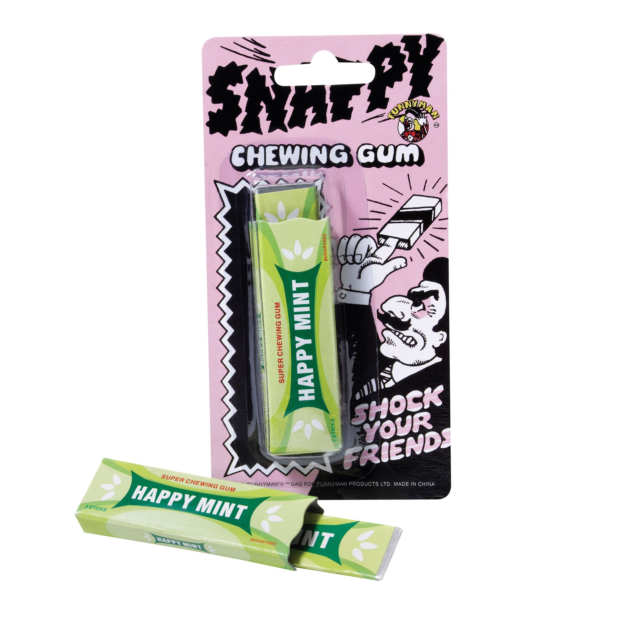 Snappy Gum Blister Carded General Jokes Unisex Dozen