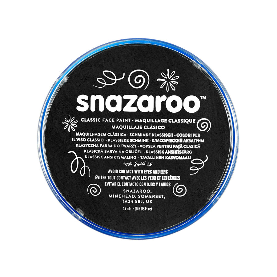 Snazaroo Black 18ml Tubs Make Up 5 Pack_1