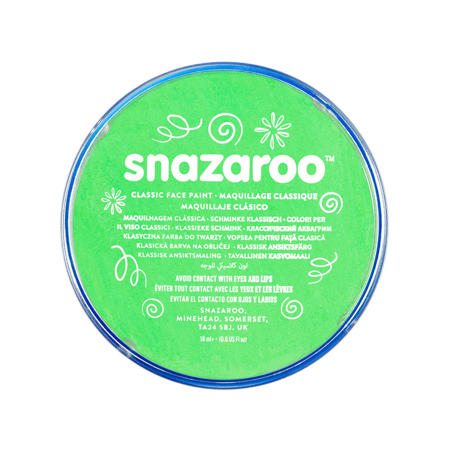 Snazaroo Lime Green 18ml Tubs Make Up 5 Pack_1