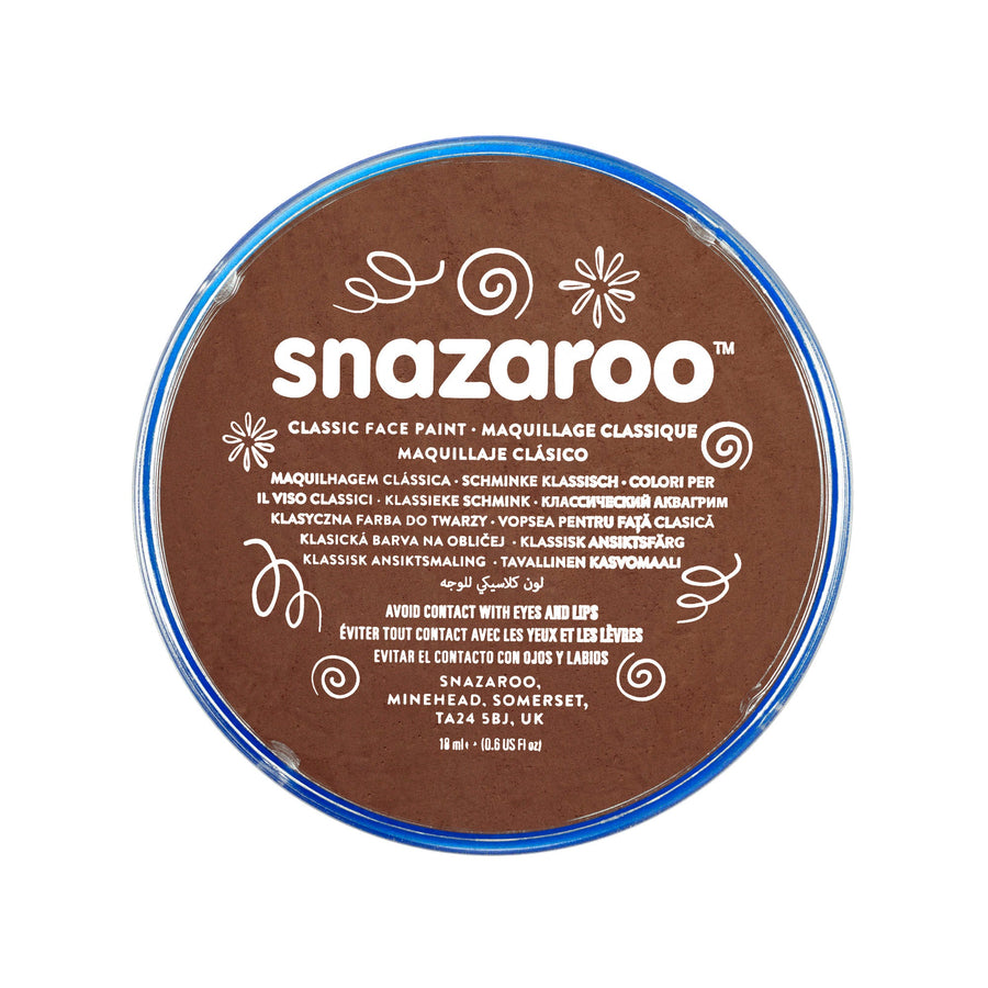 Snazaroo Tub Light Brown Face Body Paint Make Up_1