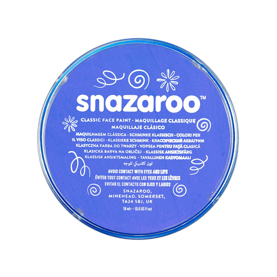 Snazaroo Tub Sky Blue Face Body Pain Make Up_1