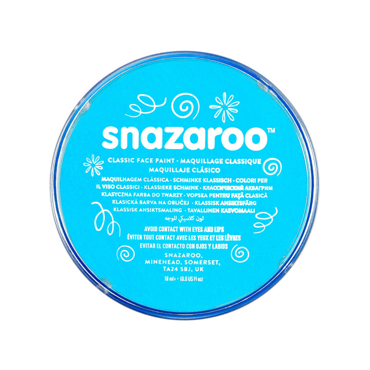 Snazaroo Tub Turquoise 18ml Face Paint Make Up_1