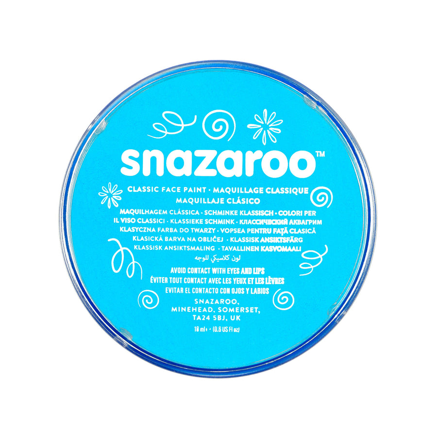Snazaroo Tub Turquoise 18ml Face Paint Make Up_1