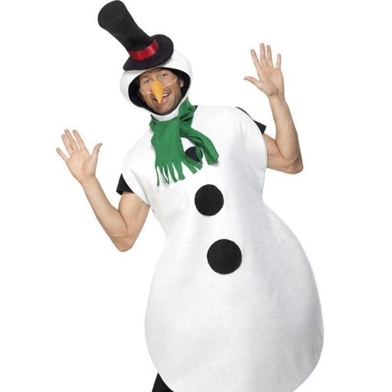 Snowman Costume Adult White_1