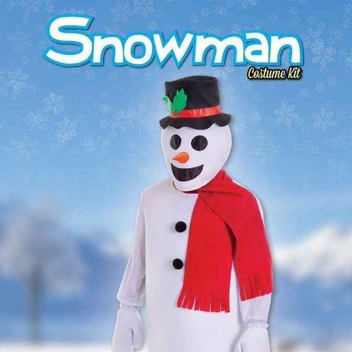 Size Chart Snowman Costume Set Adult Unisex