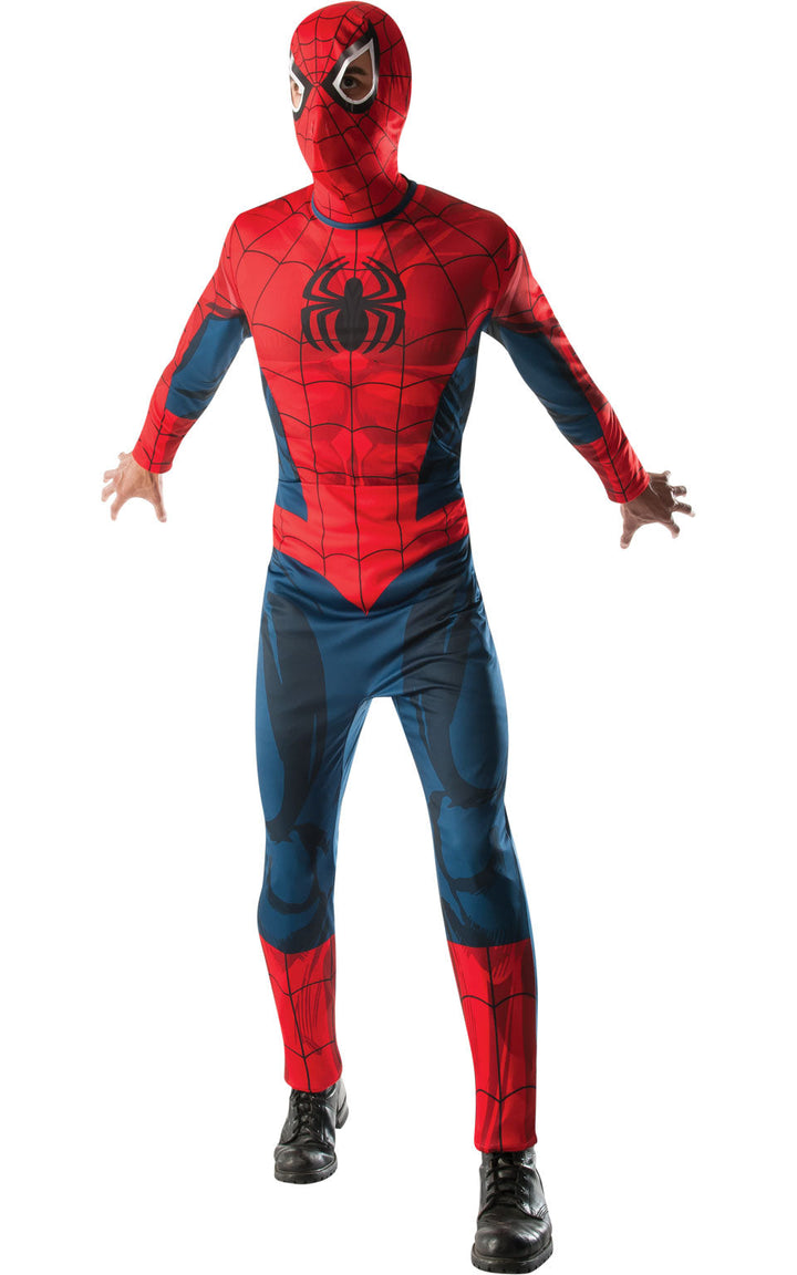Spider Man Costume Mens Red Marvel Jumpsuit_1