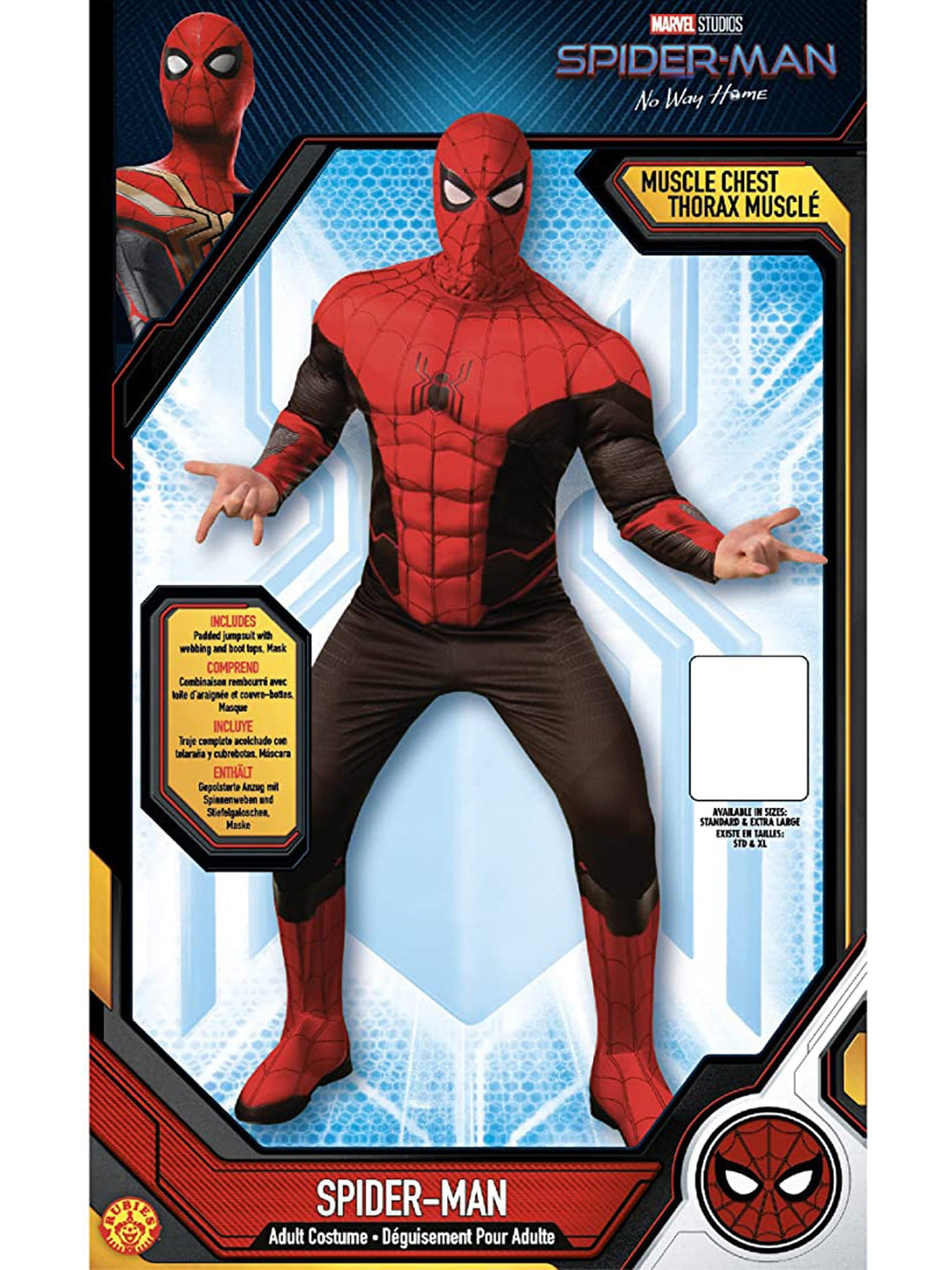 Spider Man Costume No Way Home Black Red Adult_2