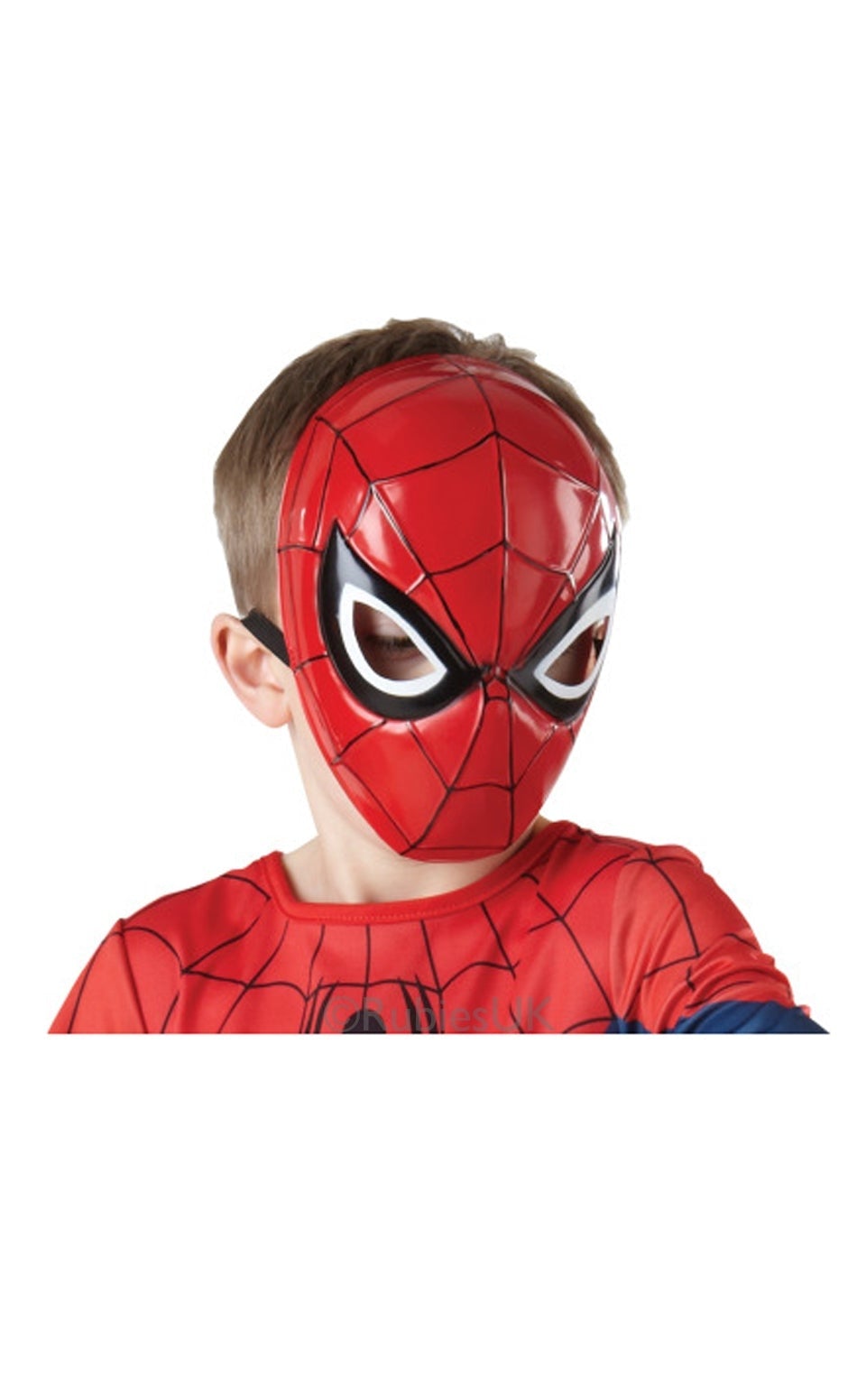 Spiderman 1/2 Face Molded Plastic Mask_1