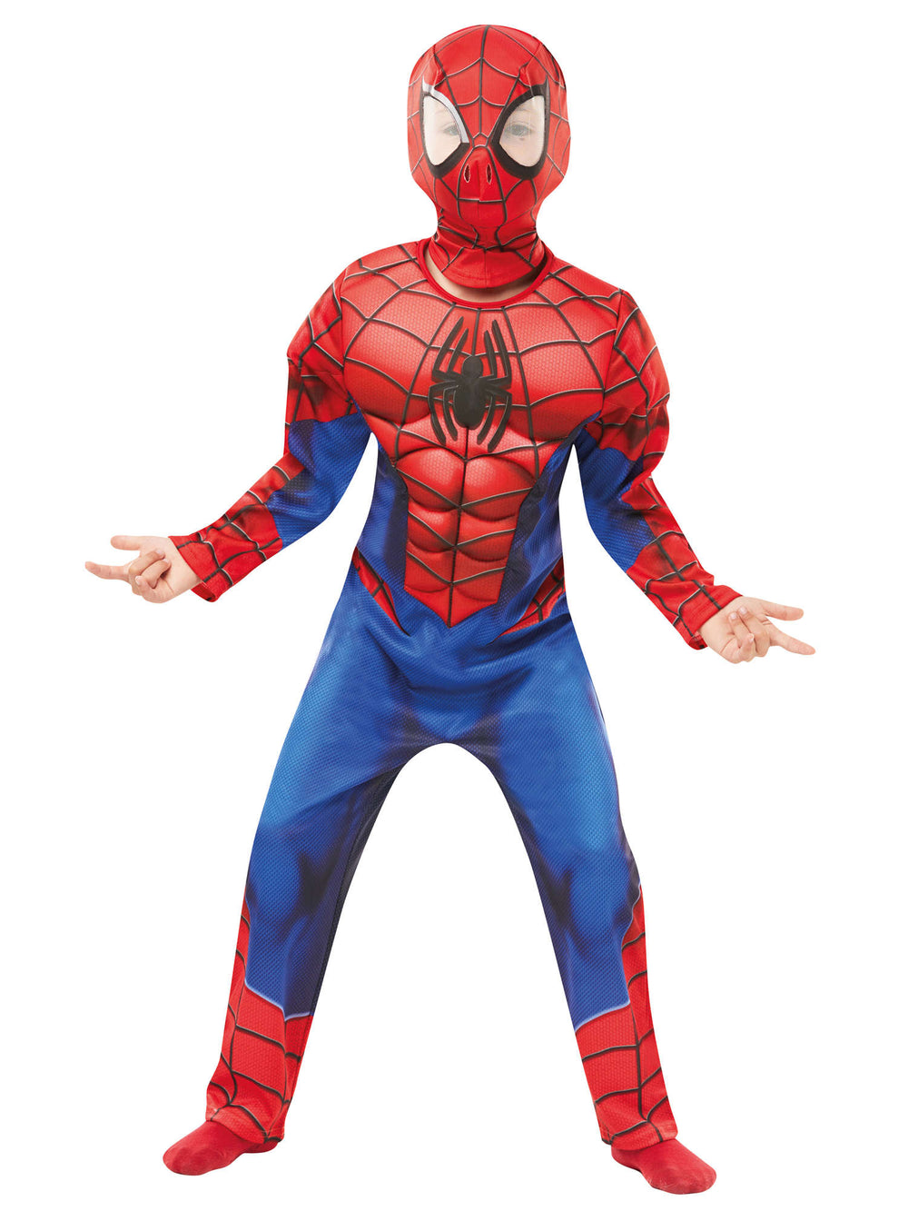Spiderman Costume Child Muscle Chest Suit_2