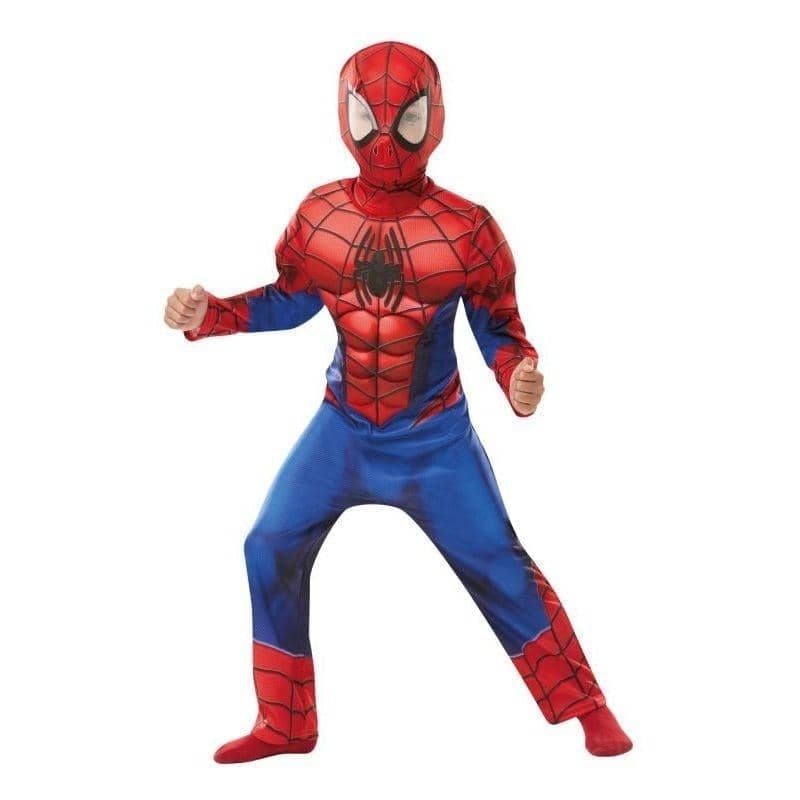 Spiderman Costume Child Muscle Chest Suit_1