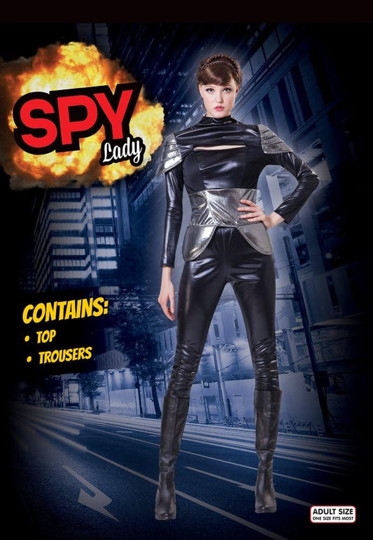 Spy Lady Costume Ladies Black Widow 2