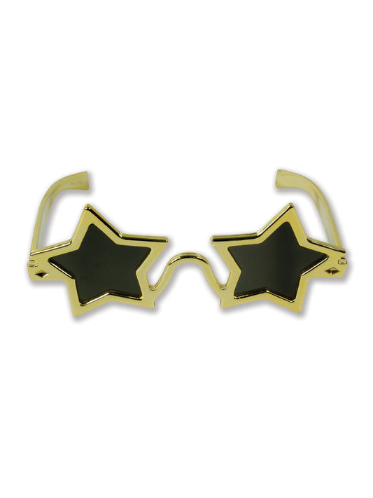 Star Glasses Gold Joke Elvis Elton John Costume Accessory 2