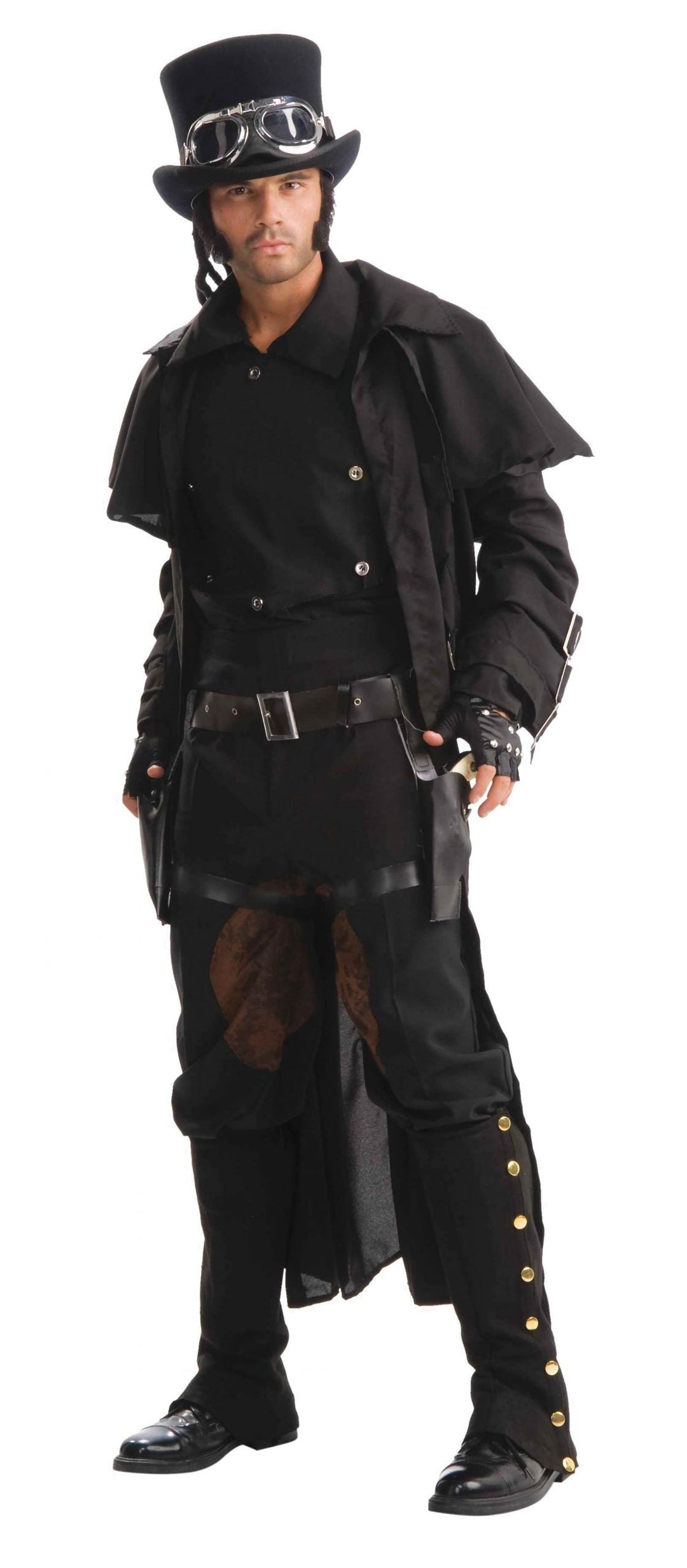 Steampunk Double Thigh Holsters Costume Accessory_1
