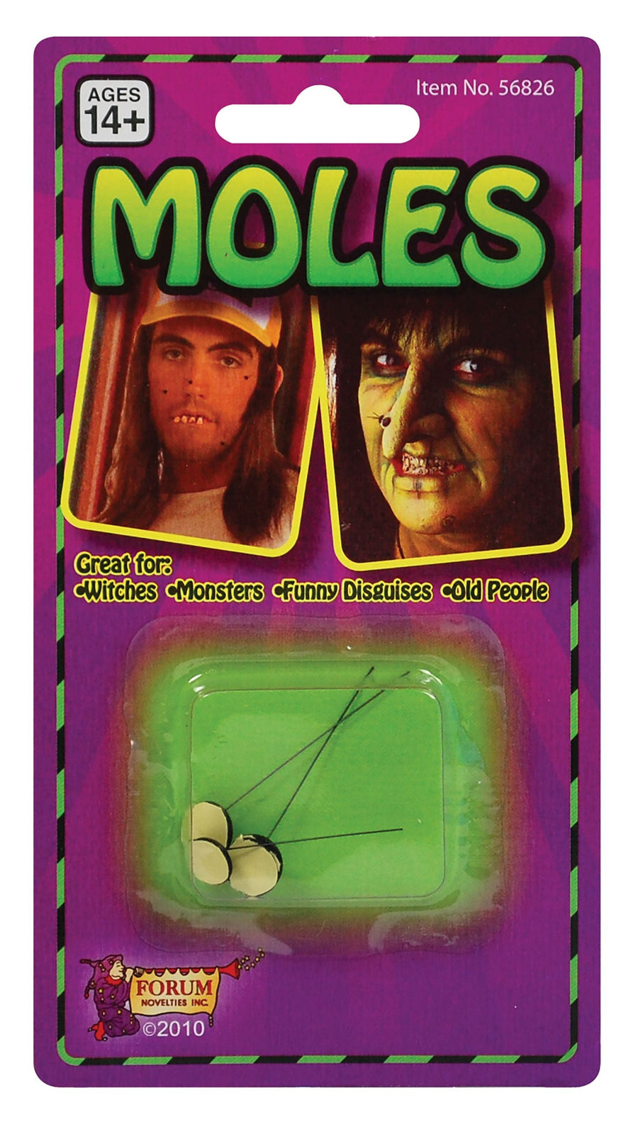 Stick on Moles with Hair Holy Moly Pack of 3_1