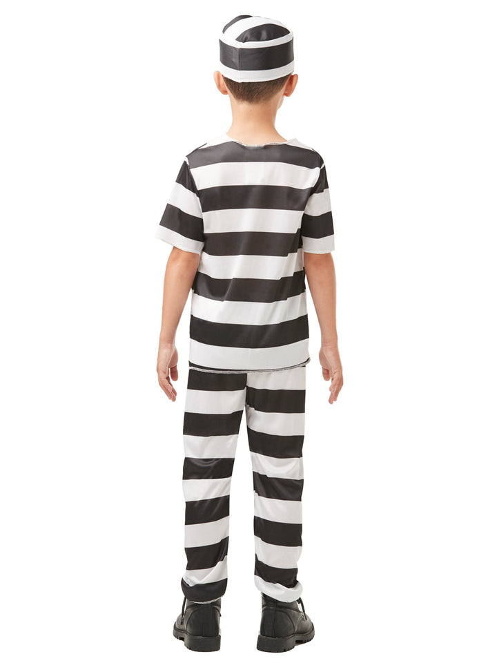 Striped Prisoner Boys Costume_4