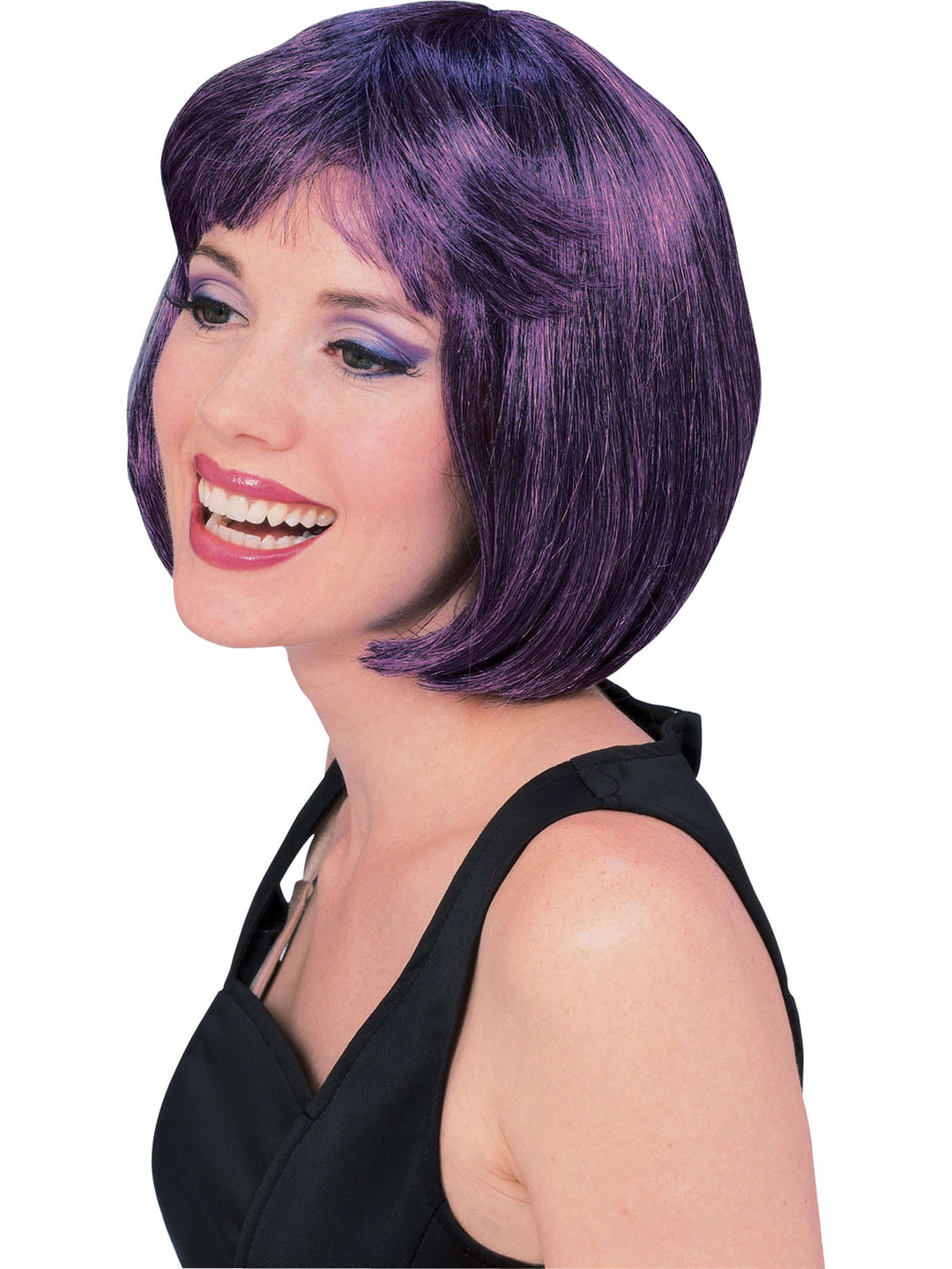 Super Model Purple and Black Wig_1