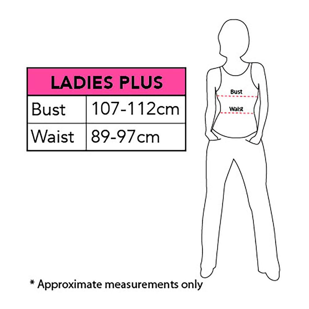 Size Chart Supergirl Costume Plus Size Ladies