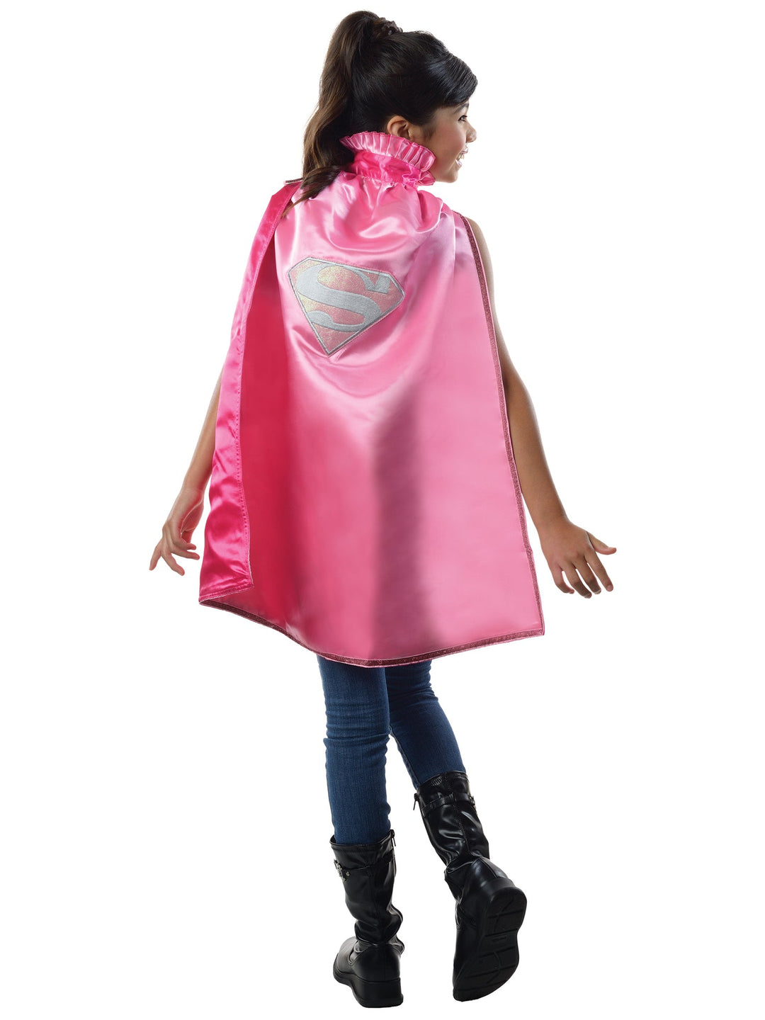 Supergirl Pink Cape Child_1
