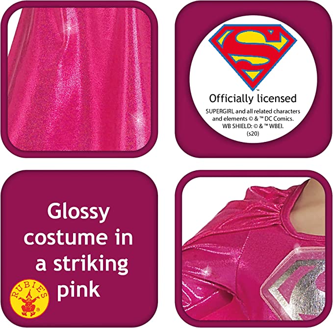 Supergirl Pink Childs Costume_3