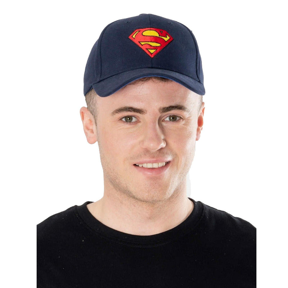 Superman Blue Red Baseball Cap DC Adult_1