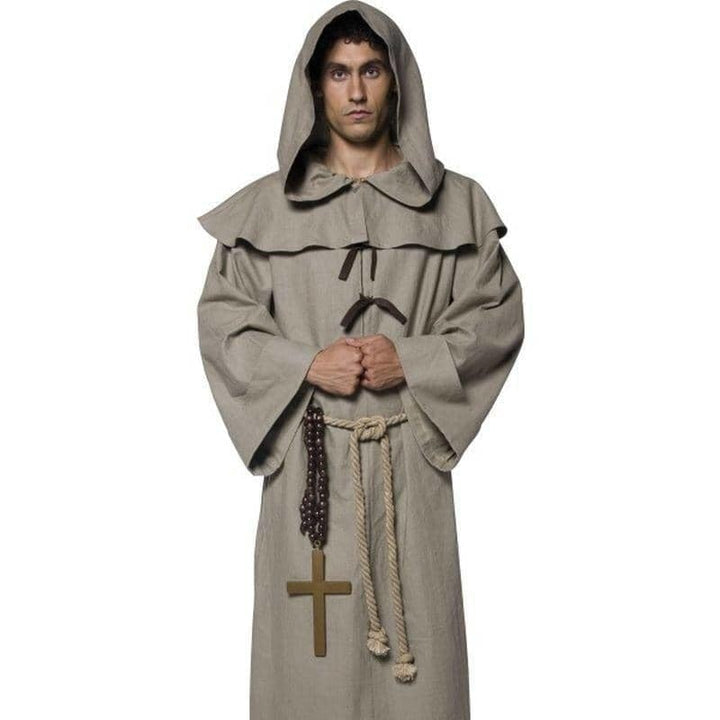 Tales Of Old England Friar Tuck Adult Grey Costume_1