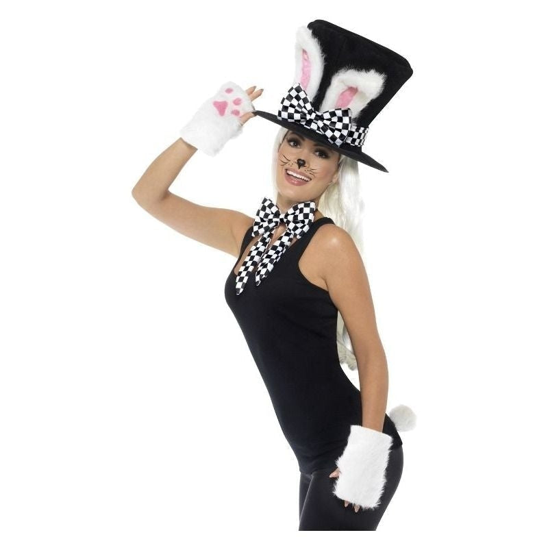 Tea Party March Hare Kit Adult Black White Tea Party March Hare Kit Adult Black White