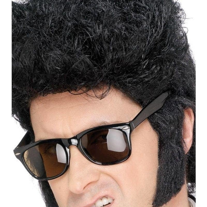 Teddy Boy Elvis Sideburns Adult Black_1