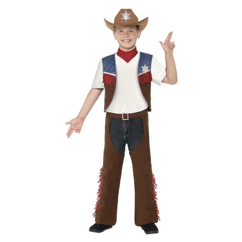 Texan Cowboy Costume Brown Child_1