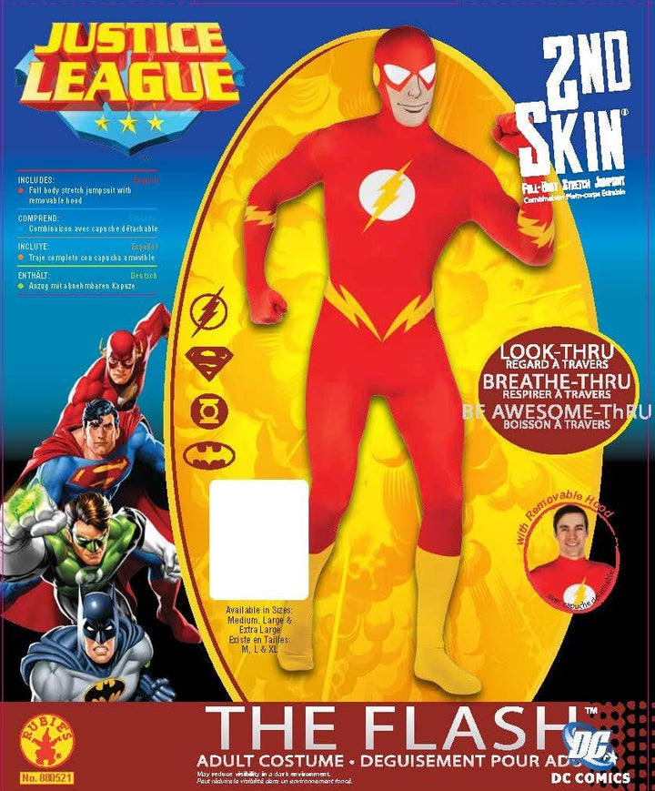 Size Chart The Flash 2nd Skin Suit Costume
