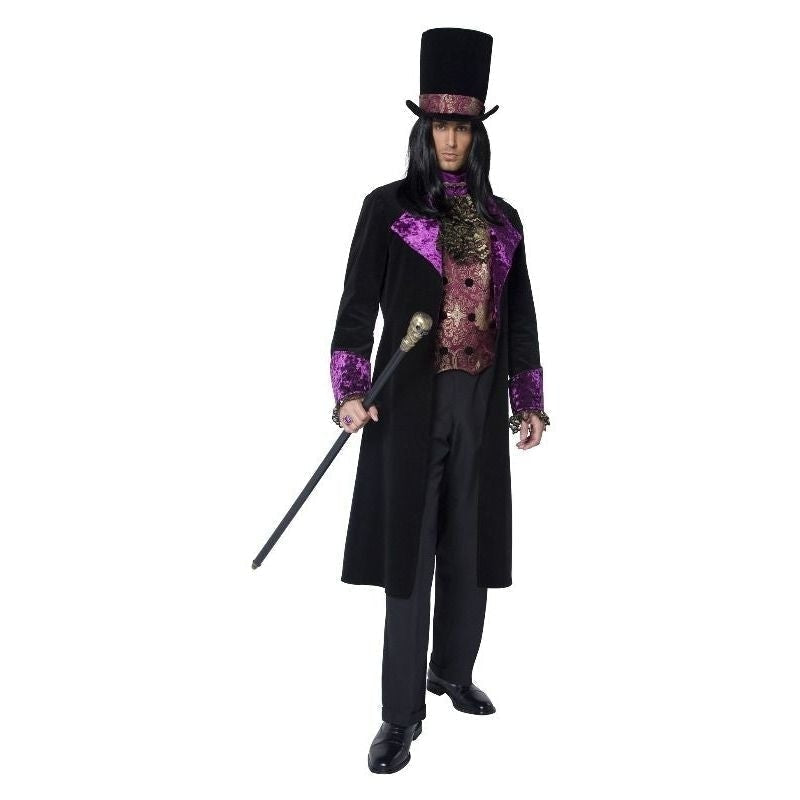 The Gothic Count Costume Adult Black Purple_3