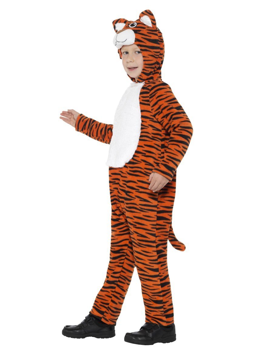 Tiger Costume Kids Hooded Jumpsuit with Tail_3