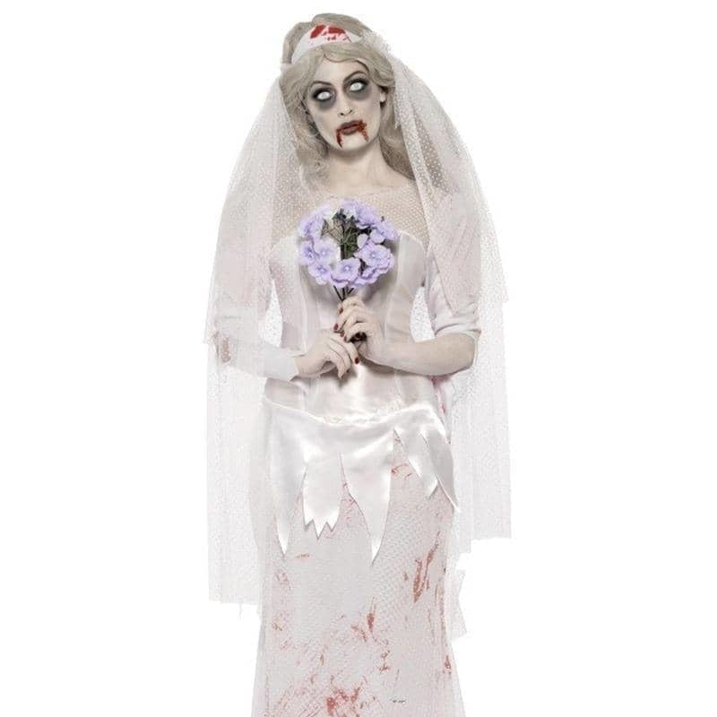 Till Death Do Us Part Zombie Bride Costume Adult White_1