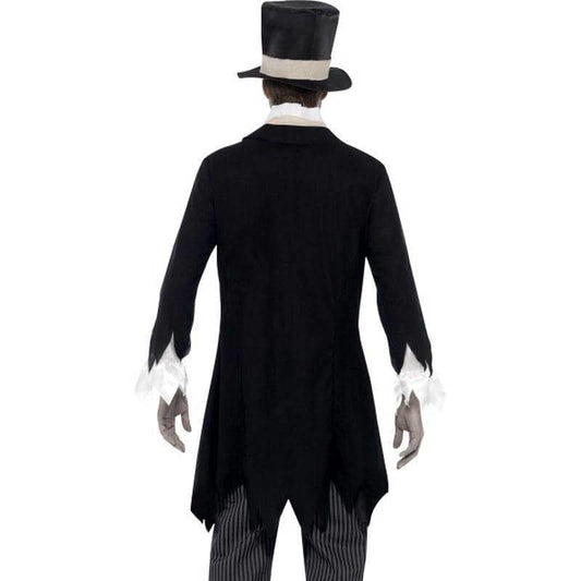 Till Death Do Us Part Zombie Groom Costume Adult Black White 2