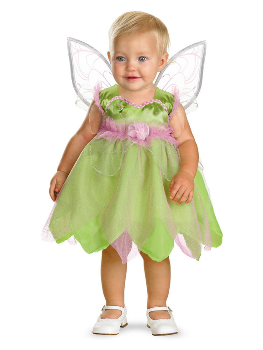 Tinker Bell Baby Dress Wings Fairy Peter Pan Costume_1