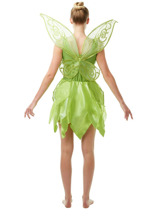 Tinkerbell Green Fairy Ladies Costume with Detachable Wings 2