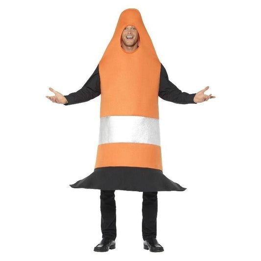 Traffic Cone Costume Adult Orange Tabard 2