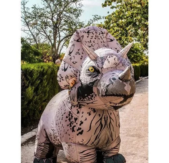 Triceratops Inflatable Costume Adult Jurassic Park Dinosaur_3