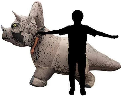 Triceratops Inflatable Costume Adult Jurassic Park Dinosaur_4