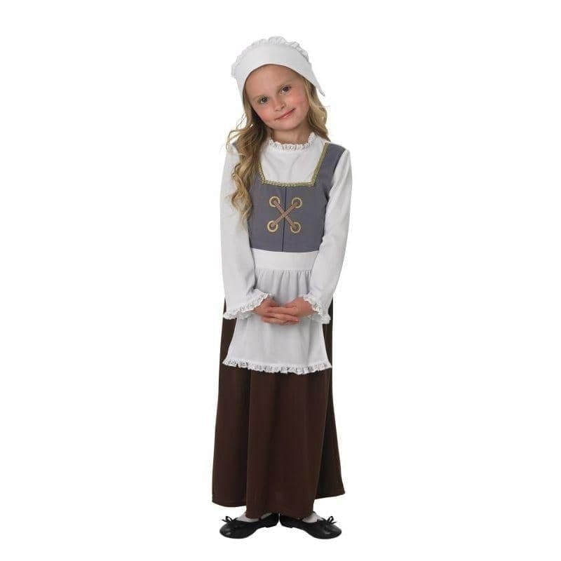 Tudor Girl Costume Dress with Apron_1