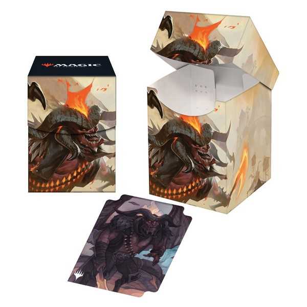 Magic The Gathering Outlaws of Thunder Junction 100+ Deck Box Key Art 6 Rakdos the Muscle 1