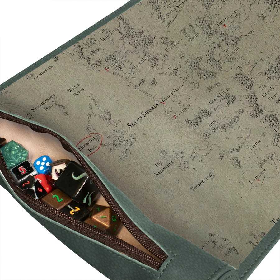 Artifacts Across Eternities Drizzt and the Forgotten Realms Premium Dice Scroll Map D and D Gaming Accessory by Ultra Pro 3