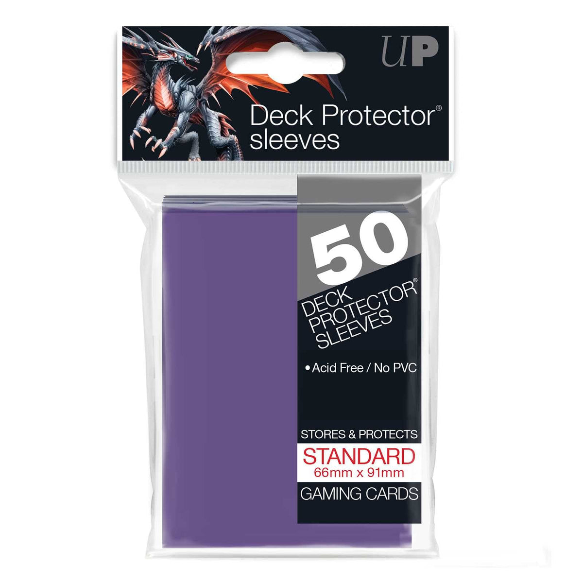 Standard Deck Protectors 50CT Purple Card Sleeve by Ultra Pro 1