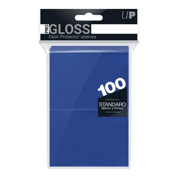 Gloss Standard Card Sleeves Blue 100 Card Sleeve by Ultra Pro 1