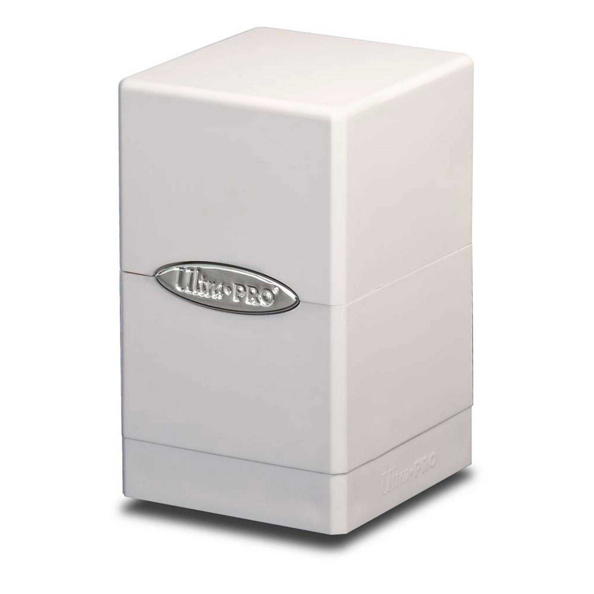Tower Deck Box White Satin Deck Box by Ultra Pro 1