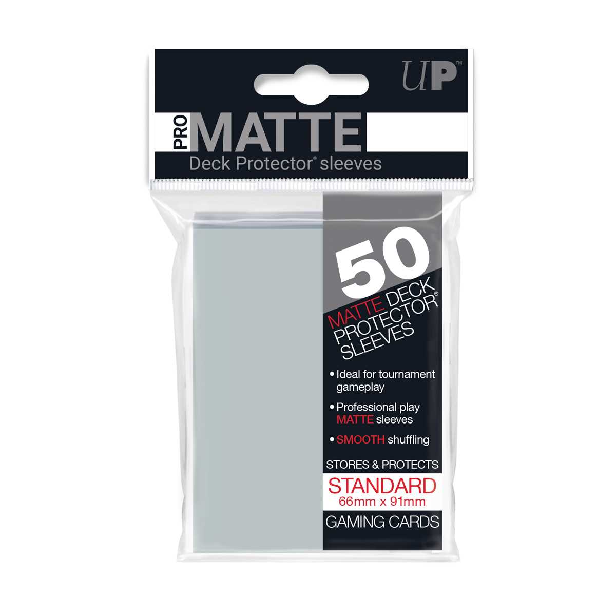 Matte Standard Deck Protectors 50CT Clear Card Sleeve by Ultra Pro 1