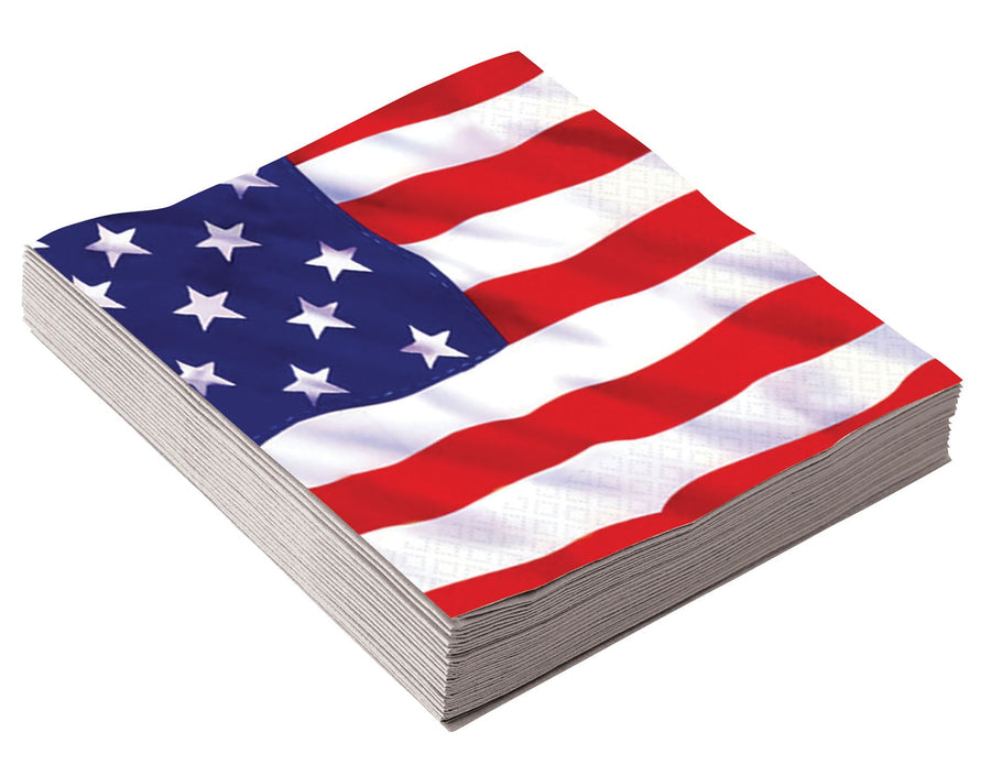 USA Flag Napkins Stars and Stripes Tableware_1